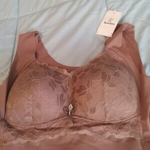 Sonobra size 40DD  color dark mauve lace